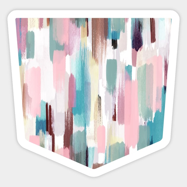 Pocket - COLOR BRUSHSTROKES PASTEL Sticker by ninoladesign